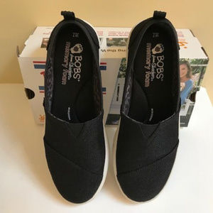 Black Canvas Slip-Ons